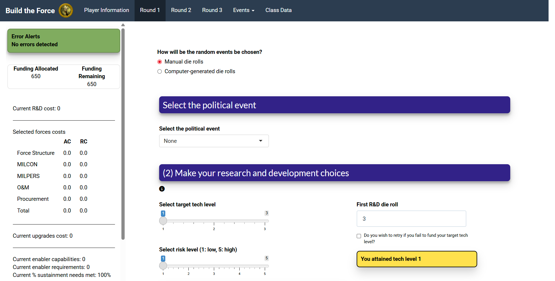 Build A Force project preview