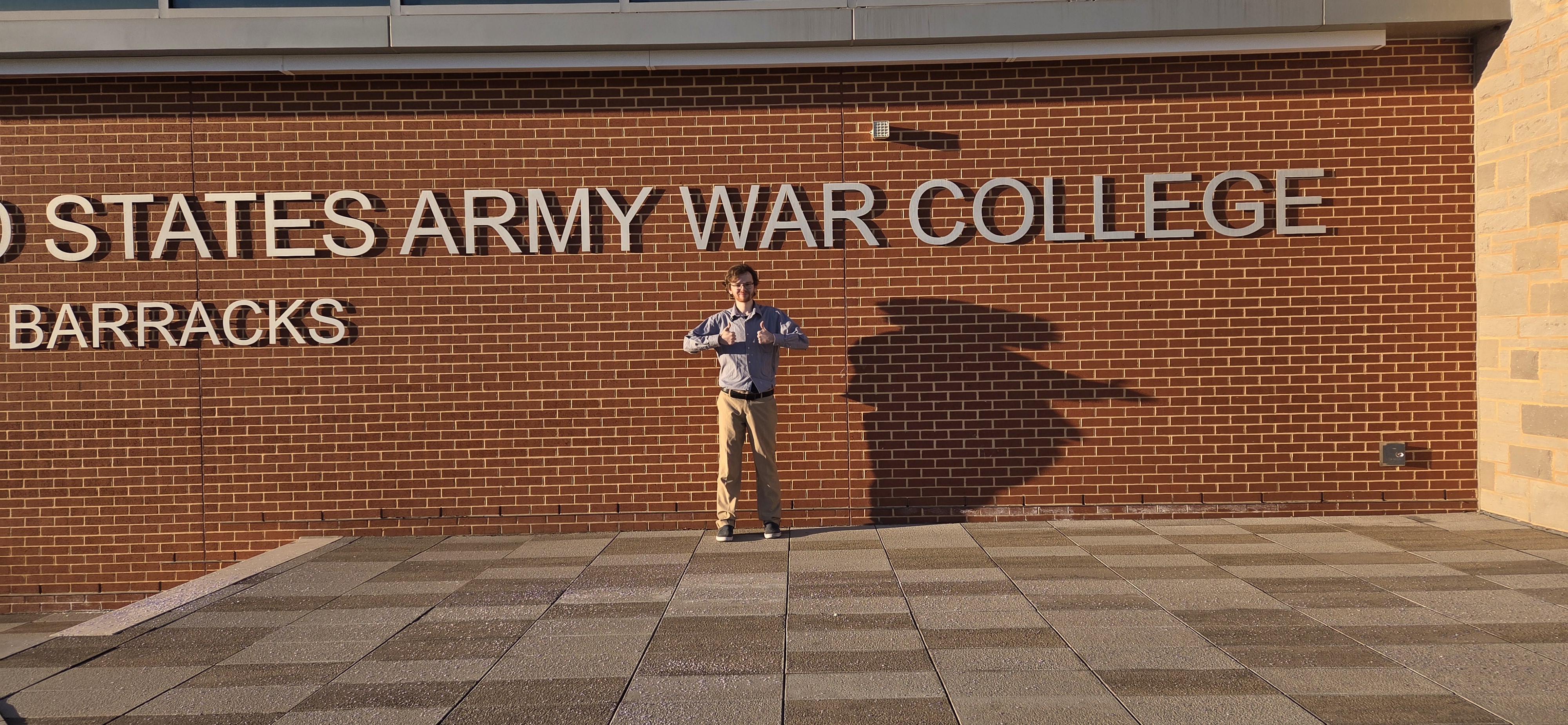 Me in front of the USAWC